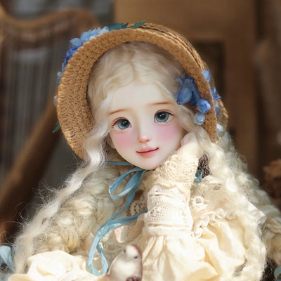Lovely Girl 1/4 BJD Doll SD Resin Joints Bare Doll Big Eyes Face Makeup Toy Gift