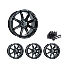 Set Of 4 17 Gloss Black Alloy Wheel Rims 5x114.3 Fits Lexus Is300 Rtx09 5lug Set Of 4 17 Gloss Black Alloy Wheel Rims 5x114.3 Fits Lexus Is300 Rtx09 5lug