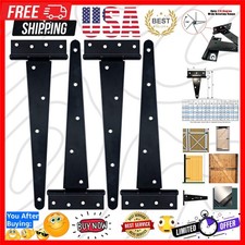 Heavy Duty T Hinge Tee T Strap Shed Gate Barn Fence Door Hinge Wrought Rustpr...