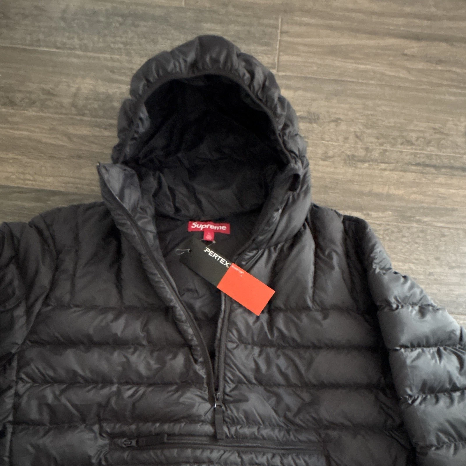 2026 F/W Supreme Micro Down Half Zip Pullover, Anorak Puffer Jacket Supreme  - product detail image 4