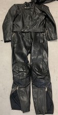 Tuta Moto Pelle Harro In Stile Vintage Anni 80 Buone Condizioni Tg98