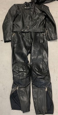 Motorrad Lederkombi Harro Im  Vintage-Stil der 1980er Jahre Guter Zustand Gr98