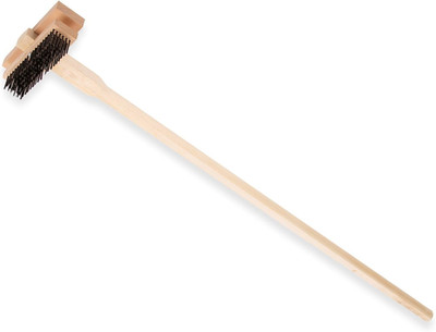 Stainless Steel Double Broiler Grill Brush with Long Handle, 48'' (Pack of 2)