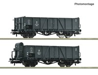 Roco 6600216 H0 2-Tlg. Set: Offene GüTerwagen, Pkp, Ep. III