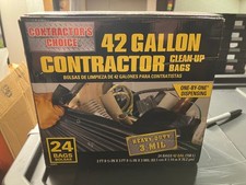 Contractor's Choice 24-Count 42-Gallon Outdoor Clean Up Construction Trash Bags