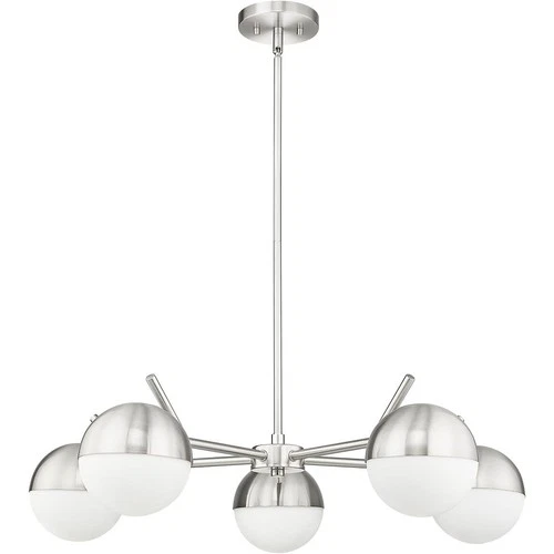 Z-Lite 7517-5BN Realm Sphere Chandelier Brushed Nickel - Picture 7 of 8