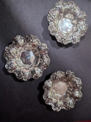 reed and barton sterling silver nut dish