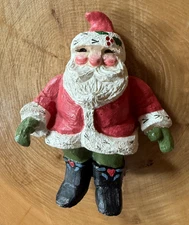 Vintage House Of Hatten Santa Ornament Approx 5” Tall 1993 Christmas