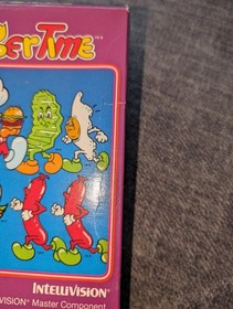 Burgertime for Intellivision CIB/Complete W/Overlays - Tested & Working!