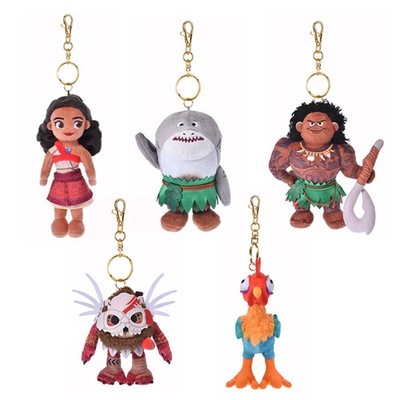New 2026 Disney Store Moana Waialiki Maui Heihei Kotu Plush Keychain Authentic 