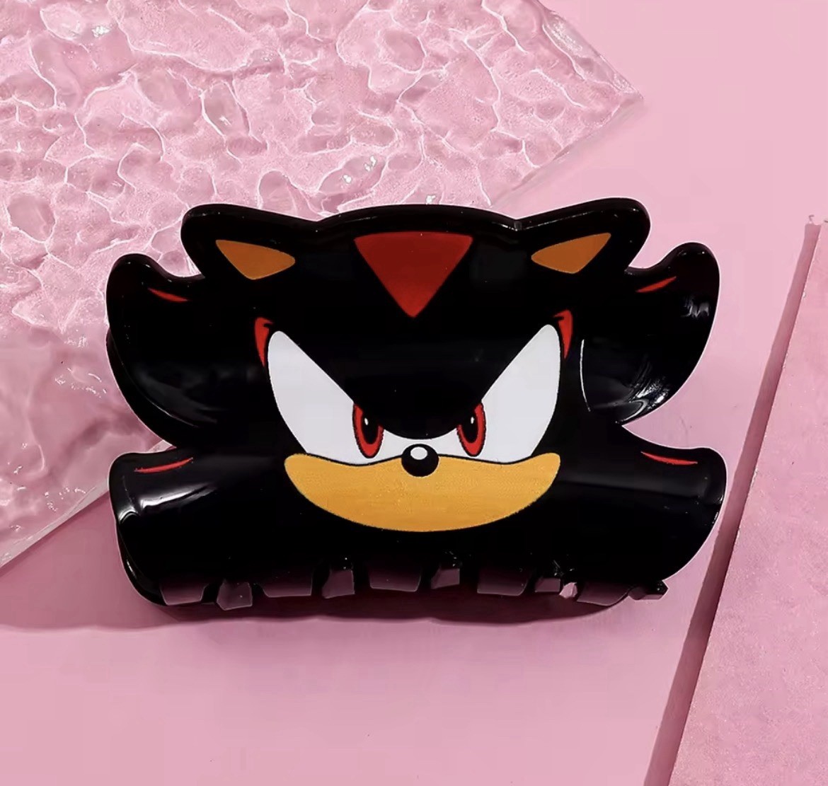 Sadow Clips New SHADOW Claw Clip SONIC THE HEDGEHOG Hair Clips BLACK Barrette VIDEO ...