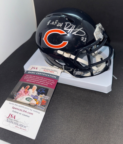 DEVIN HESTER signed CHICAGO BEARS Speed Mini Football Helmet w/ COA JSA - Picture 7 of 7