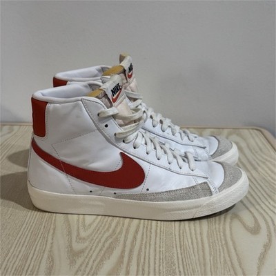 Nike Blazer Mid  77 VNTG White/Worn Brick-Sail /Orange Women s Sz 10 Used
