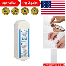 Professional 180 Grit Foot File Refills - 50 Count for Smooth Calloused Heels