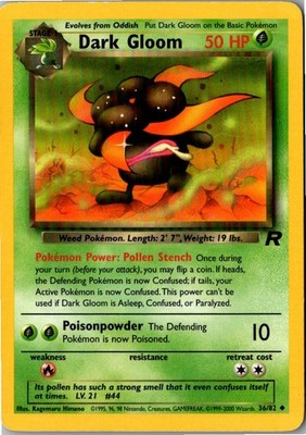 Pokemon Dark Gloom 36/82 Team Rocket Englisch