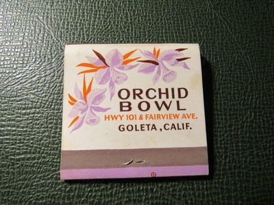 Matchbook - Orchid Bowling Alley Goleta CA FULL 30 Strike