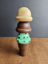 Melissa and Doug Scoop  Serve Wooden Ice Cream Replacement CONE Scoops 