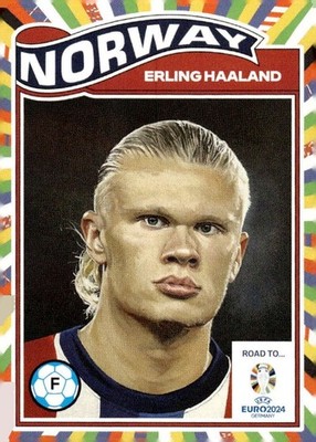  ERLING HAALAND Road to UEFA Euro 2024 Topps Living Set #003 - Norway