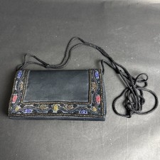 Vintage Walborg Black Beaded Handbag Purse 8  