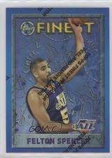 1995-96 Topps Finest Refractor Felton Spencer #176 t6r