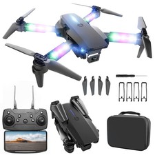 LED Drone with Camera for Kids & Adults, Easy to Fly, RGB LED Lights, Beginner F