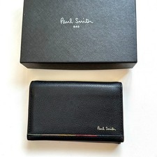 Paul Smith Authentic Leather Business Card Holder Black