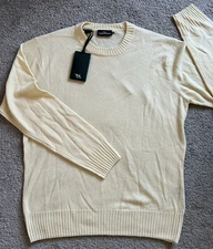 Rodd & Gunn Optim Wool Cashmere Men's Sweater M Yellow Christchurch Knit NWT