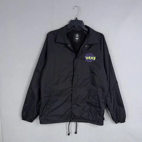 Vans Jacket Mens Medium Black Nightmare Before Christmas Oogie Boogie Coach image 2