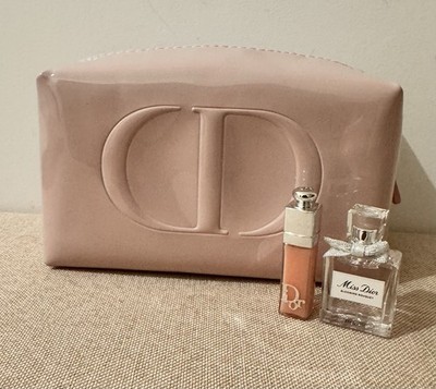 DIOR Damen Tasche Vinyl/Kunststoff rosa Logo CD geprägt rechteckig