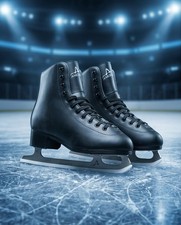 American Athletic Figure Skates, Model FOUNDERS, US Size 12 Black