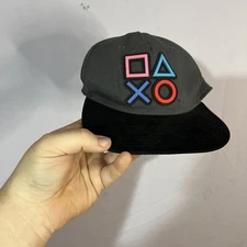 Sony Playstation Logo Black Gamer Baseball Cap Embroidered  PS Symbols SnapBack