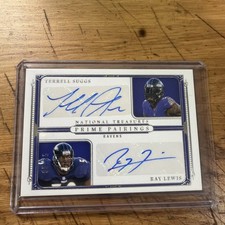 2025 National Treasures Ray Lewis & Terrell Suggs Dual Auto #5/25 Prime Pairings
