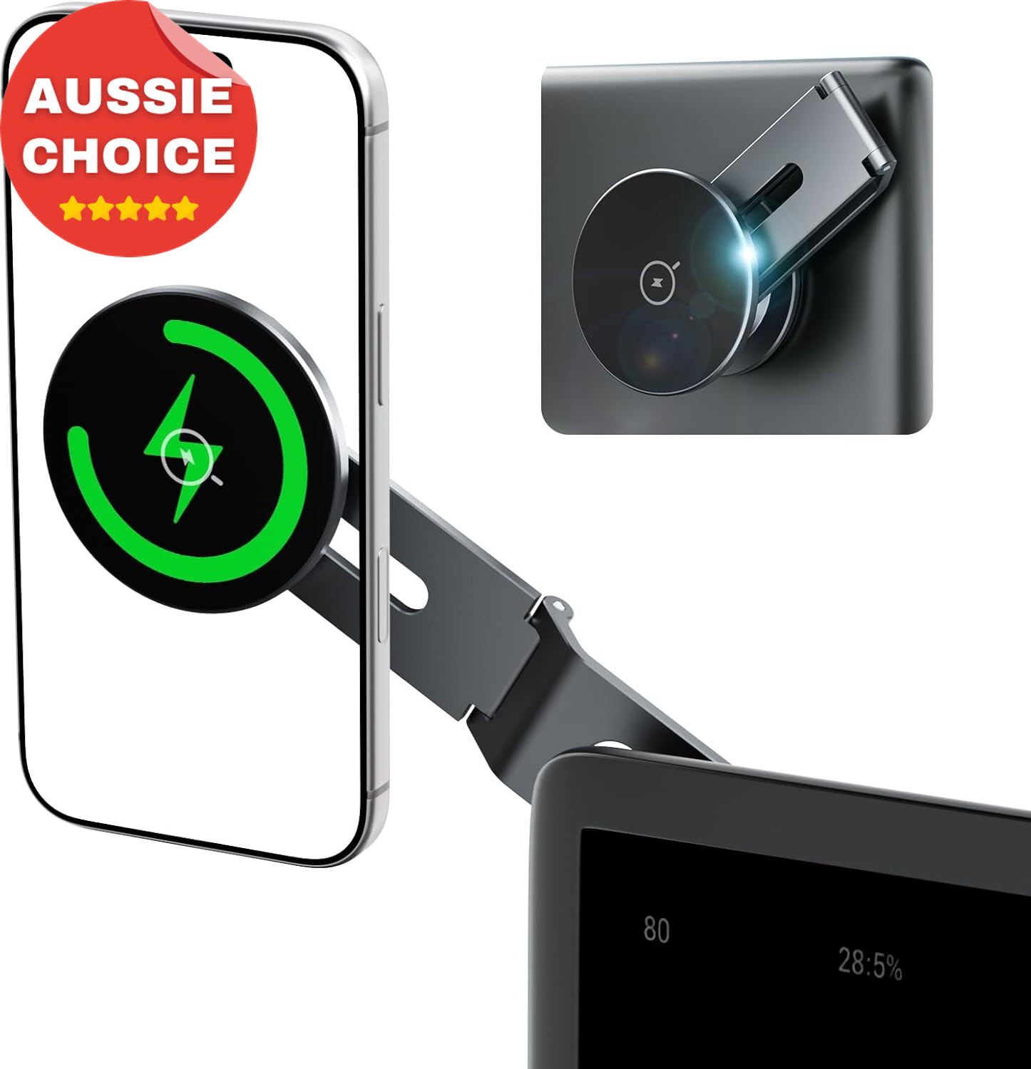 15W Wireless Charger Phone Mount for Tesla Model 3 Y S X Adjustable Stand