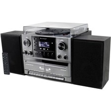 Soundmaster MCD5600 Musikcenter DAB UKW CD MP3 Plattenspieler Doppelkassette USB