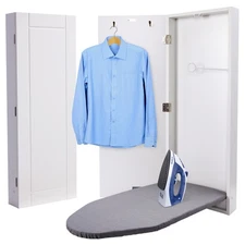 Ivation Ironing Board, Wall Mount Iron Board Holder and Ironing Board Cover