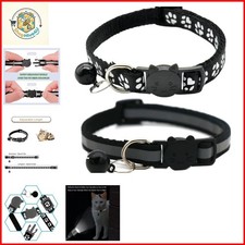 2 Pack Cat Collars Quick Release Reflective Kitten Collar with Bell  Safety ...