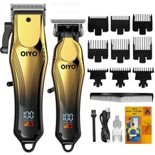 Hair Clippers for Men, Professional Cordless Hair Clipper Kit with Self-Sharp...