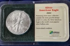 2002 American .999 Silver Eagle Dollar Uncirculated Littleton Holder