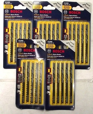 Bosch U144D U-Shank Jigsaw Blades 5-6 TPI Speed For Wood 5-5packs