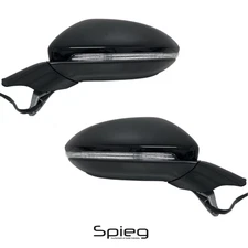 PAIR Side Mirror for 2015-2021 Volkswagen GOLF GTI Power Heated Signal BLACK