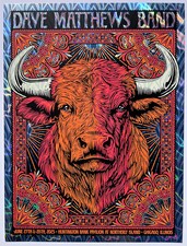 Dave Matthews Band Chicago 2025 FOIL by Todd Slater SIGNED Ltd x/40 Poster Print
