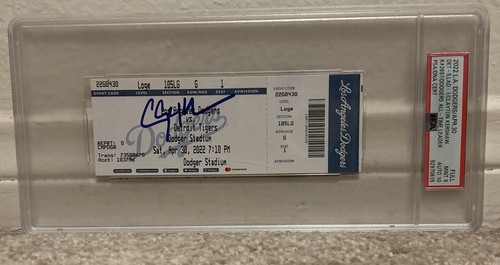 CLAYTON KERSHAW DODGERS ALL-TIME STRIKEOUT LEADER TICKET 4/30/2022 PSA 9/10 - Picture 6 of 10