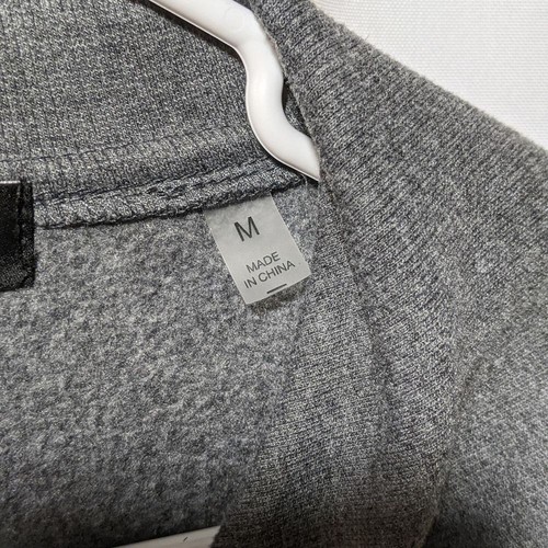Bagatelle Women's Oversized Neck Gray Fleece Medium Snap Closure Jacket - Picture 3 of 7