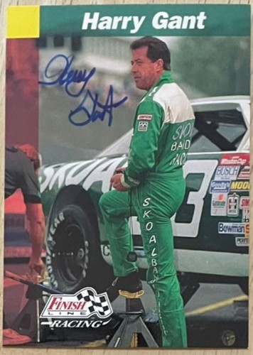 HARRY GANT, 100% AUTHENTIC AUTOGRAPHED 1993 "PRO SET" CARD, RACING STAR, WOW !