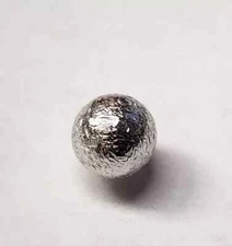 Vintage ANSON A+ Tie Tack / Tie Pin Silver Tone Atomic Round Textured Ball