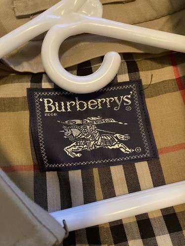 Burberry Vintage Classic Haymarket House Check Trench Coat Size 48 (XL) Men’s - Picture 3 of 24