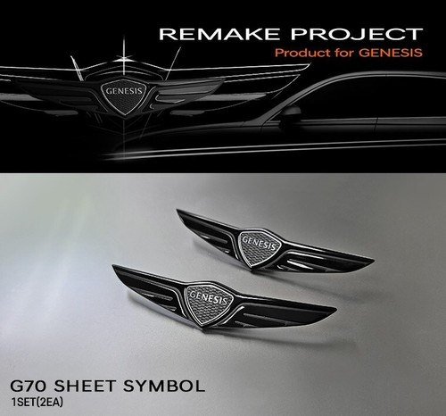 (Made in Korea) SHEET SYMBOL Genesis Emblem for 2017-2024 Genesis G70 - Picture 6 of 7
