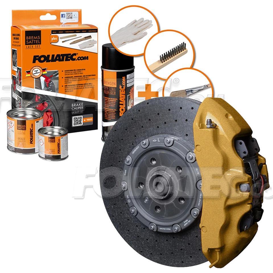 FOLIATEC Bremssattellack Gold metallic Bremssattelfarbe Bremssattel 2165