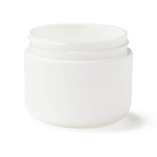 Case Of Berry Global 2 Oz White Double Wall Round Frosted Mold Base Jar