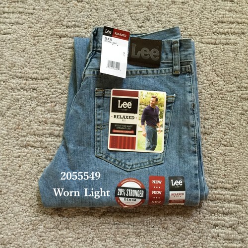 NWT Lee Men's Relaxed Fit Straight Leg Comfortable All Cotton Denim Jeans All Sz - Picture 35 of 55
